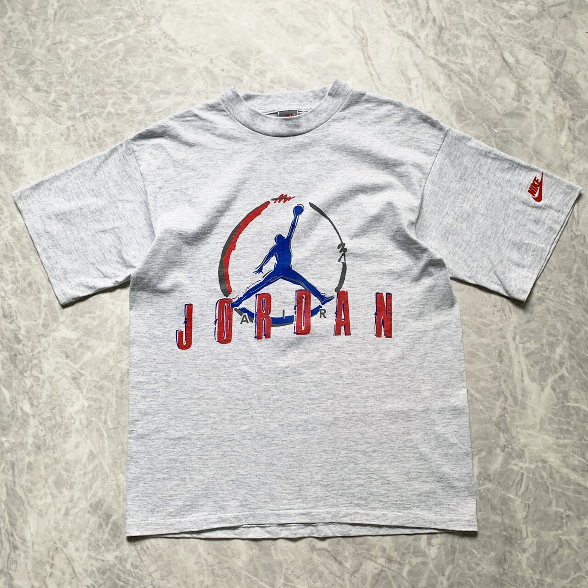 VTG 90s NIKE JORDAN 8 JUMPMAN LOGO SWOOSH T-SHIRT MADE IN USA SIZE