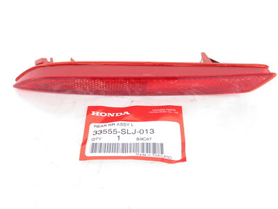 Genuine OEM Honda Acura 33555-SLJ-013 Driver Rear Bumper Reflector
