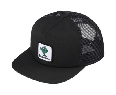 Supreme Camacho Mesh Back 5-Panel Black FW23 Snapback Hat Trucker