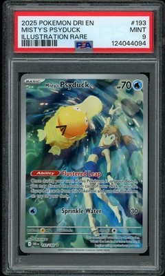 PSA 9 MINT Misty's Psyduck 193 Destined Rivals Pokemon Card | eBay