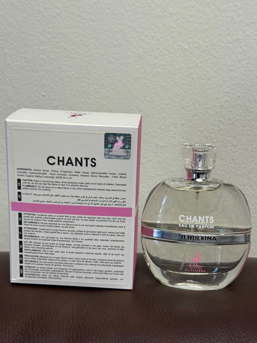 Maison Alhambra Chants Tenderina Eau De Parfum Spray 3.4 oz Sealed
