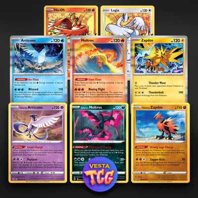 Pokemon TCG Legendary Birds 8 Card Set NM Lugia Ho-oh Articuno