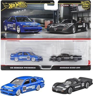 New 2024 Hot Wheels HRR74 Premium 2 Pack Nissan R390 GT1/ '94