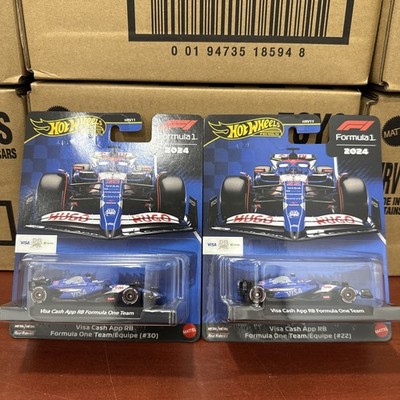 Hot Wheels 2025 Premium Formula 1 2024 Mix Set of 6 Cars, F1