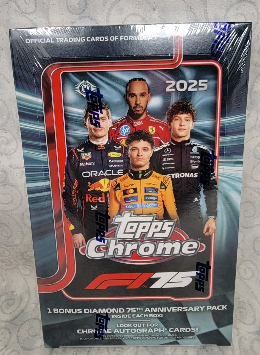 2025 TOPPS CHROME Formula 1 F1 RACING HOBBY BOX - In Hand | eBay