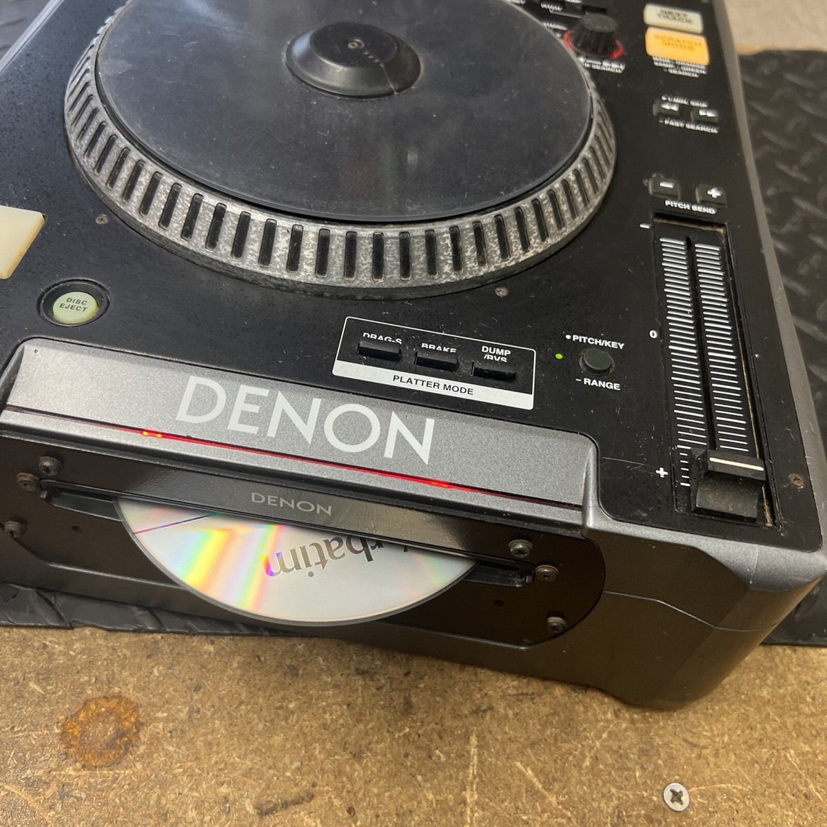 DENON DN-S3000 Digital Turntable CDJ Table Top DJ CD MP3 BlacK
