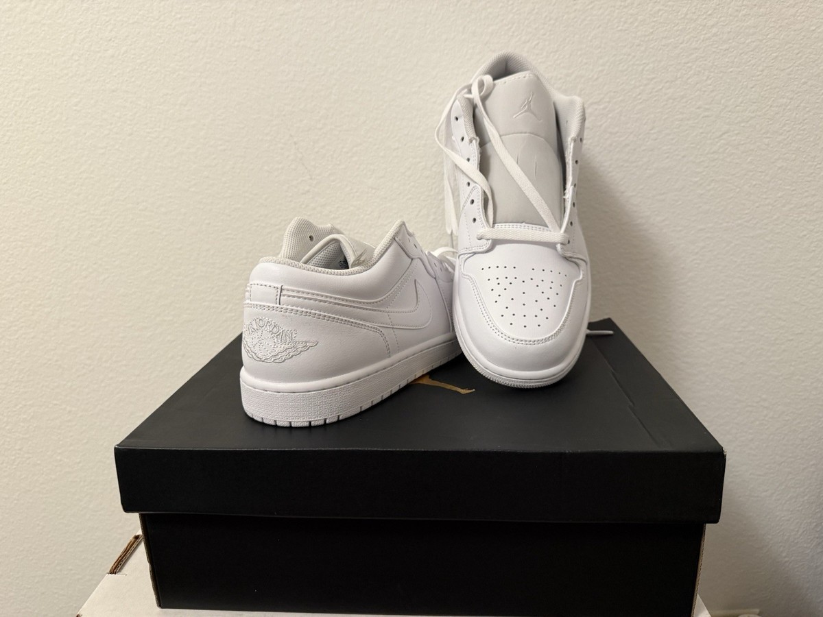 Air Jordan 1 Low Triple White Sz 12 | eBay