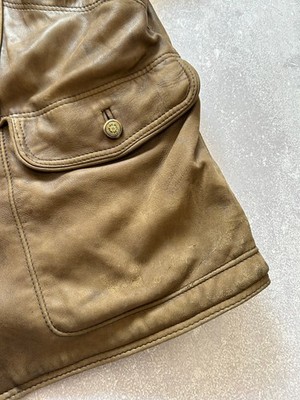 Rare Hugo Boss Vintage St.Moritz Brown Leather Jacket Men's XL | eBay