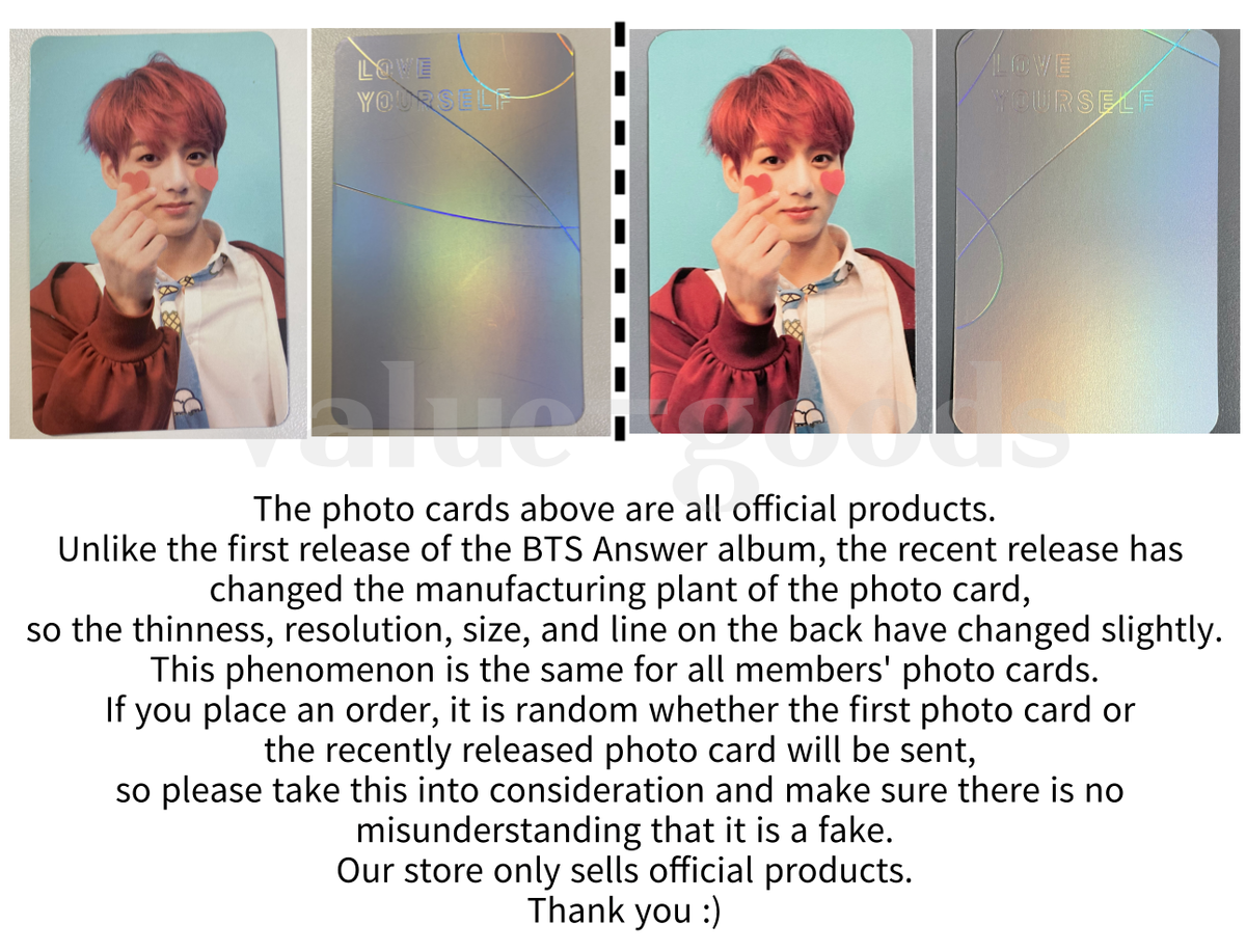 BTS Jimin Love Yourself Answer F version Photocard lys OFFICIAL | eBay
