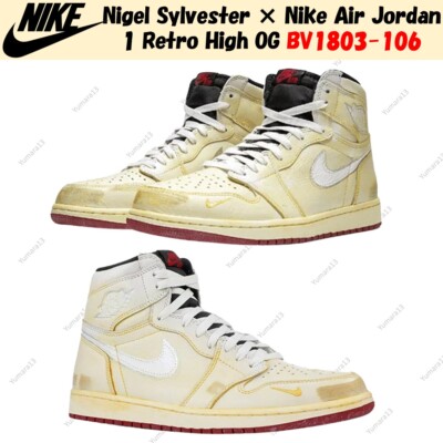 Nigel Sylvester × Nike Air Jordan 1 Retro High OG BV1803-106 Men's