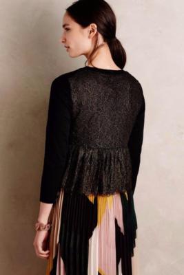NWT Anthropologie Afterword Cardigan, by Knitted & Knotted - Black
