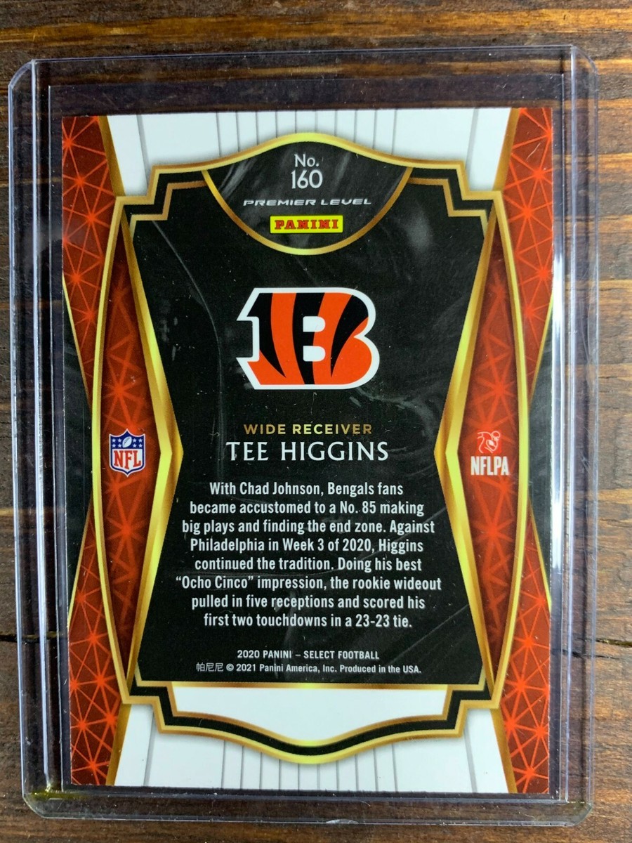 Tee Higgins Rookie Card #160 Panini Select Premier Level Football