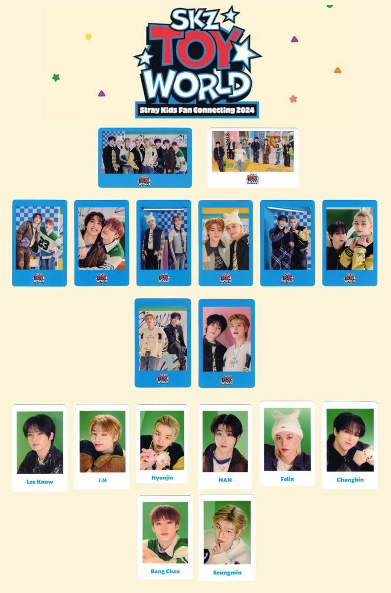 Stray Kids Fan Connecting 2024 SKZ Toy World Photocards | eBay