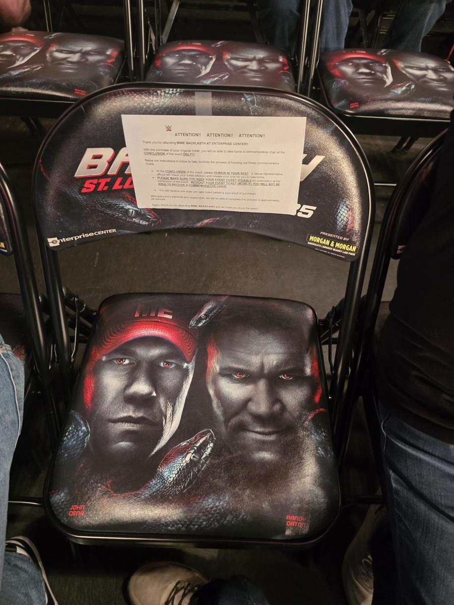 2025 Wwe Backlash Chair St Louis | eBay