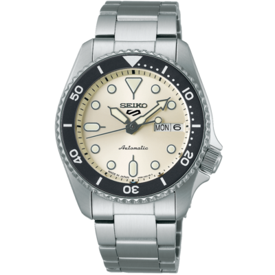 SEIKO 5 Sports SBSA227 SKX Sports Style Automatic Watch Off White