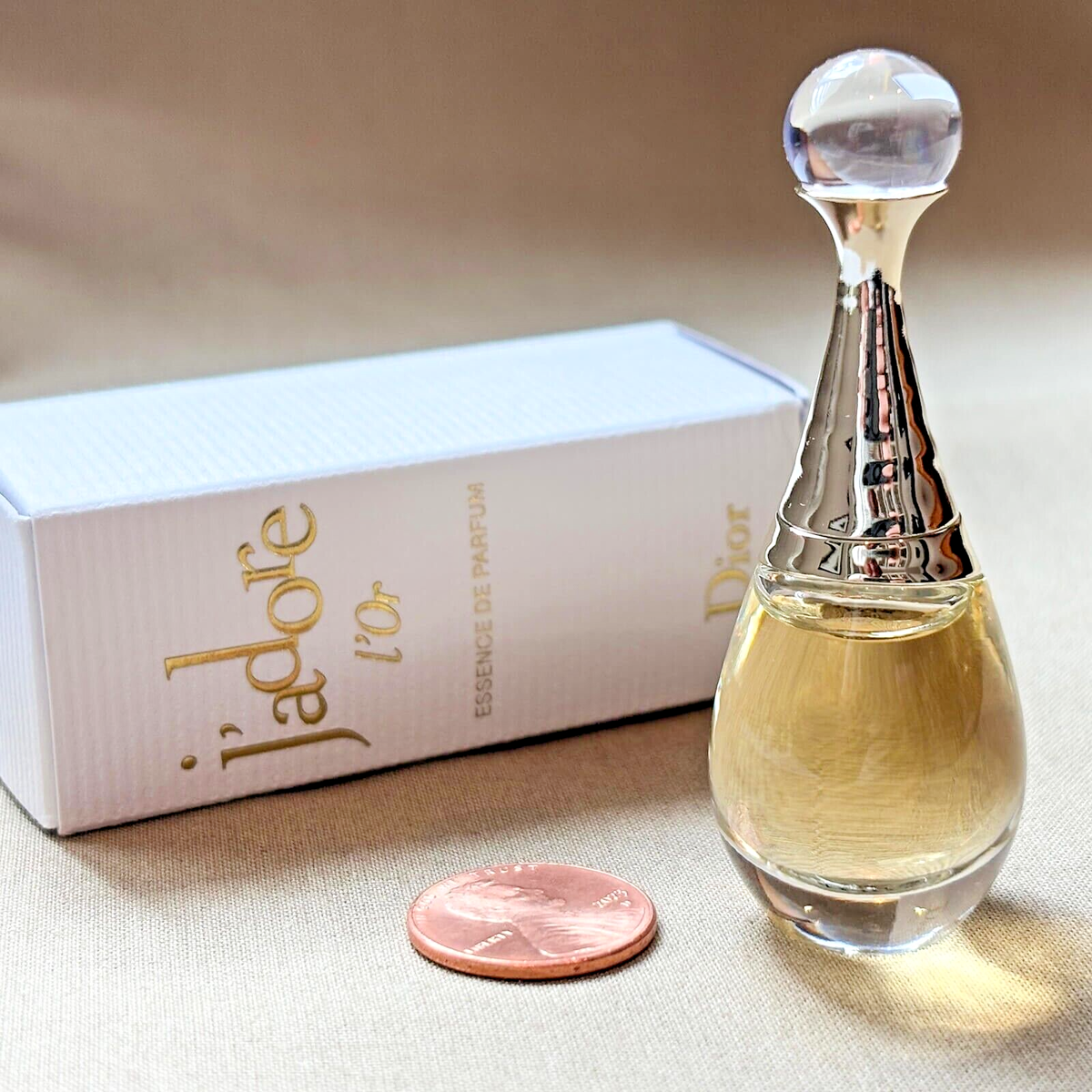 Dior J'adore L'Or Essence de Parfum Mini Travel Size Splash 0.12oz