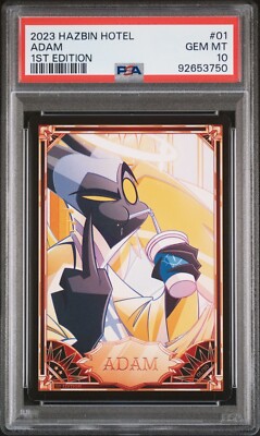 Hazbin Hotel Card - Adam 01/50 - Season 1 1st Edition - PSA 10 GEM