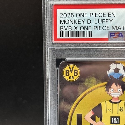 PSA 10 Monkey D Luffy ST13-003 BVB Borussia Dortmund ONE PIECE