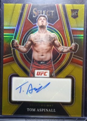 2022 PANINI SELECT UFC SIGNATURES GOLD Parallel Tom Aspinall #d