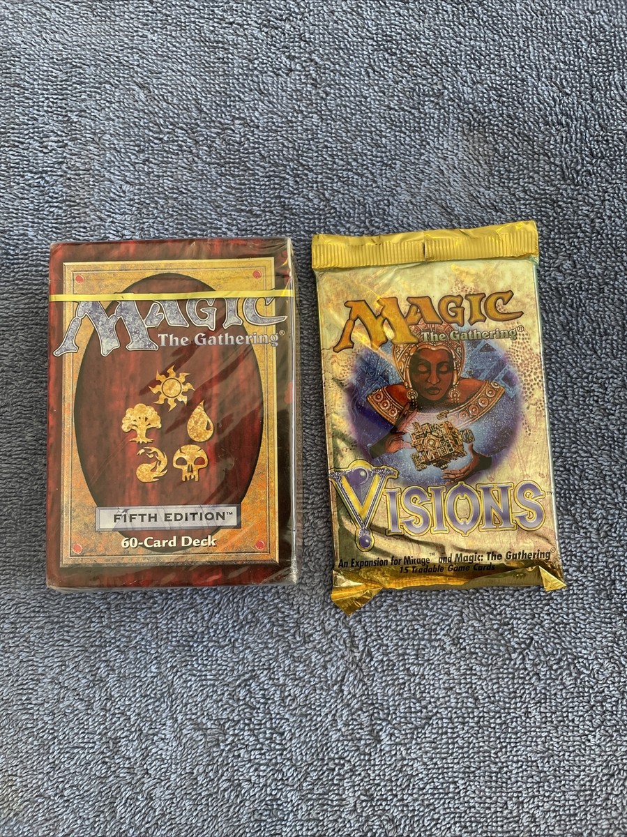 MAGIC The Gathering 5th Ed.60-Card Starter Deck, & 15 Card VISIONS