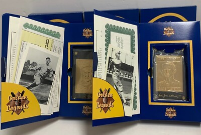 Golden Legends of Baseball Trading Cards Lot of 5 - Feller, Cobb