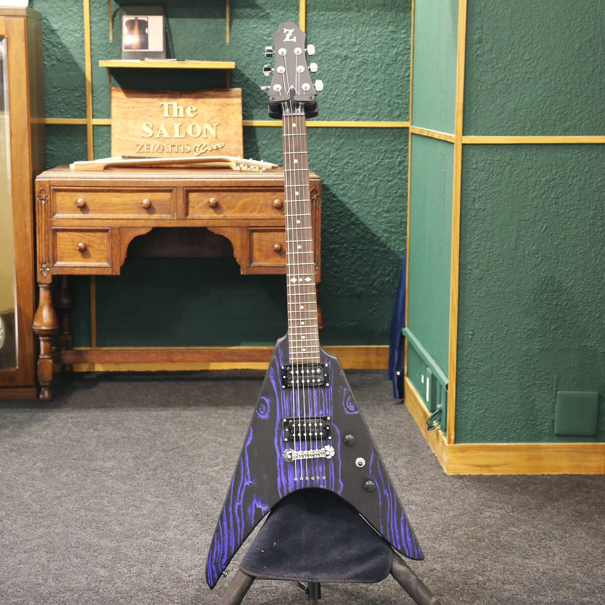 ZEMAITIS Z Series ZVWA22 Blue with gig bag electric guitar flying