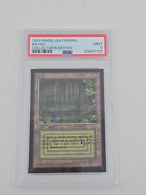 MTG PSA 9 Mint Bayou Collector's Edition 1993 Magic The Gathering