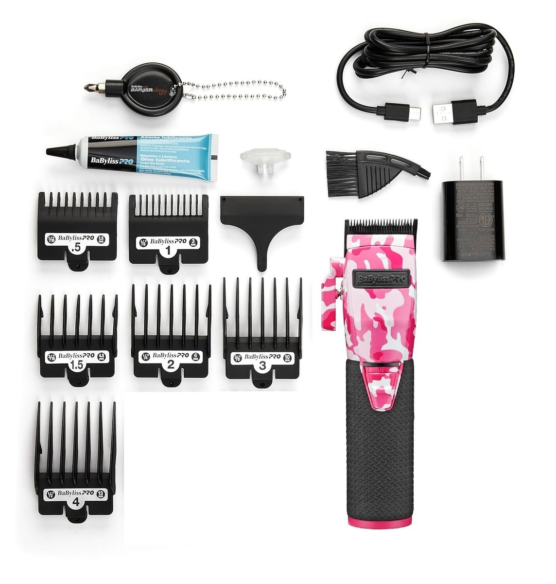 Babyliss Pro Limited FX+ Pink Camo Clipper and Outlining Trimmer