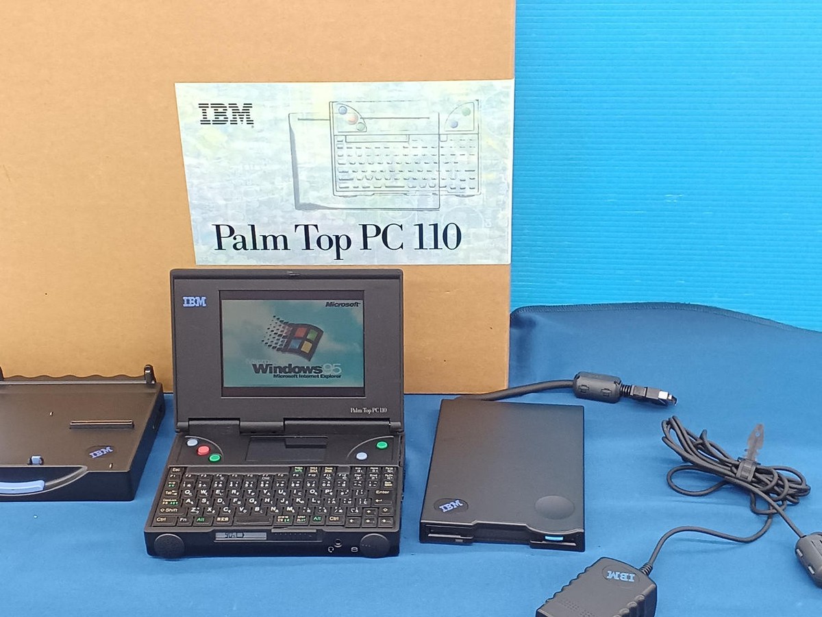 IBM 2431-YDW Palm Top PC 110 CPU i486SX Windows 95 1995 w/ Box | eBay