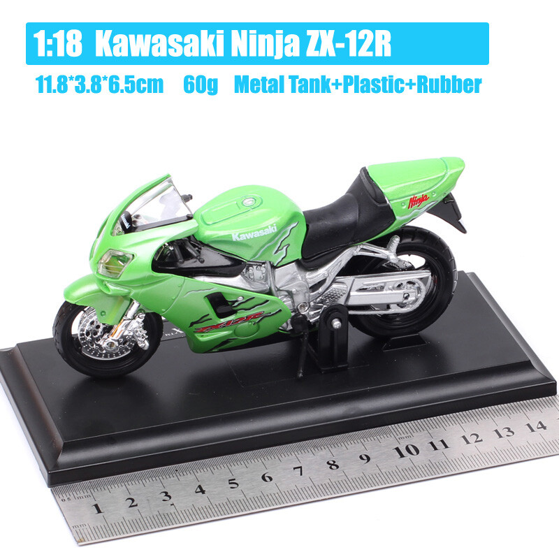 Maisto 1:18 Kawasaki Ninja ZX6R ZX10R ZX12R ZX14R Motorcycle