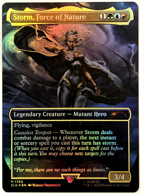 MTG Storm, Force of Nature RAINBOW FOIL Secret Lair x Marvel 1742