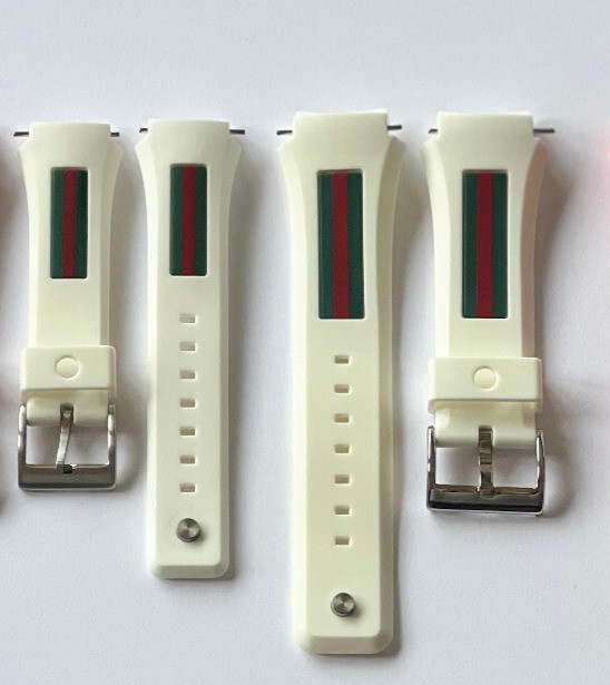 Replacement Gucci SYNC XXL rubber watchband strap white YA137102