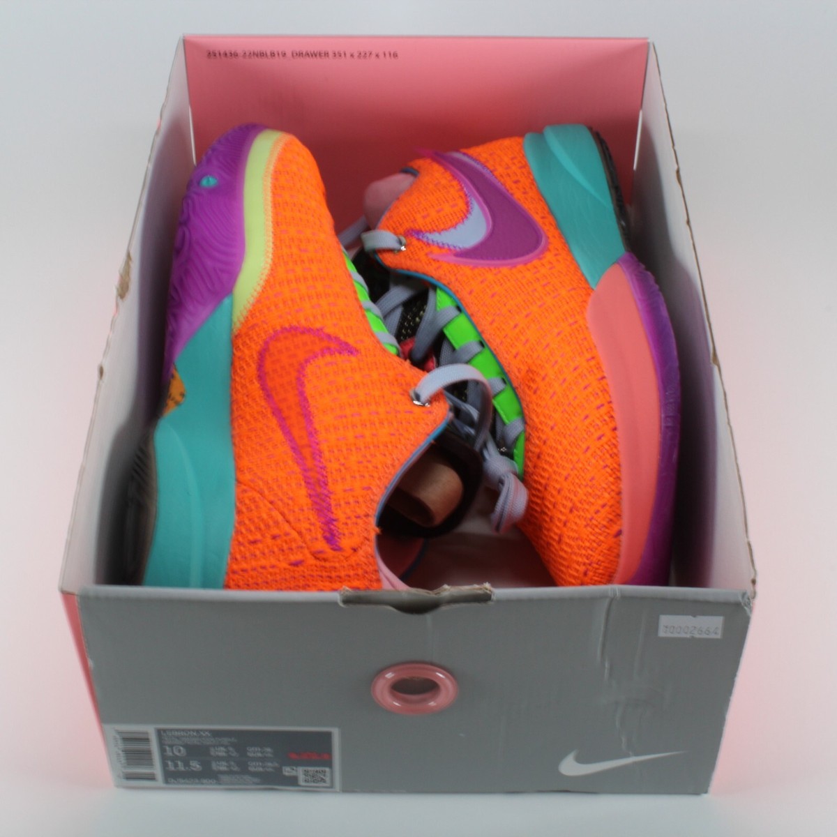 Nike Lebron XX 20 Orange Multicolor 'Chosen 1' DJ5423-800 Men's