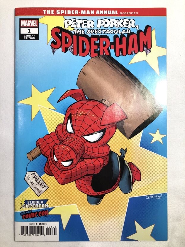 PETER PORKER SPECTACULAR SPIDER-HAM ANNUAL 1 NYCC & SUPERCON
