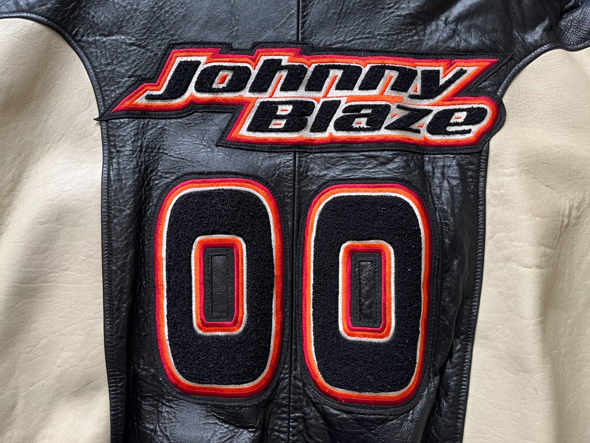 Vintage 90's OG Wu Tang Johnny Blaze leather motorcycle jacket