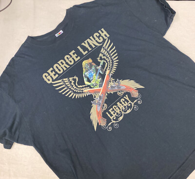 George Lynch Legacy Shirt 3XL Rock Band Tee XXXL Rat Pack Records