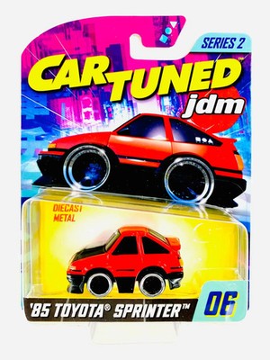 Car Tuned 1/64 JDM 1985 TOYOTA SPRINTER -RED- Series 2 Diecast Car