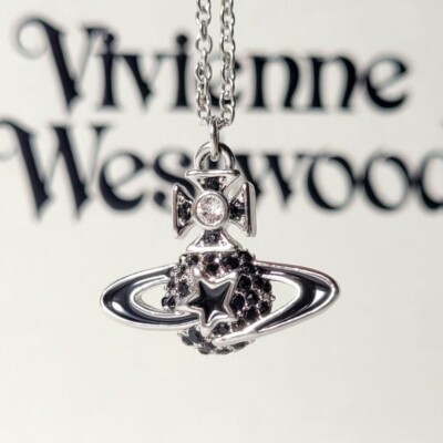 Vivienne Westwood MAN DARLENE Necklace Black Mint | eBay