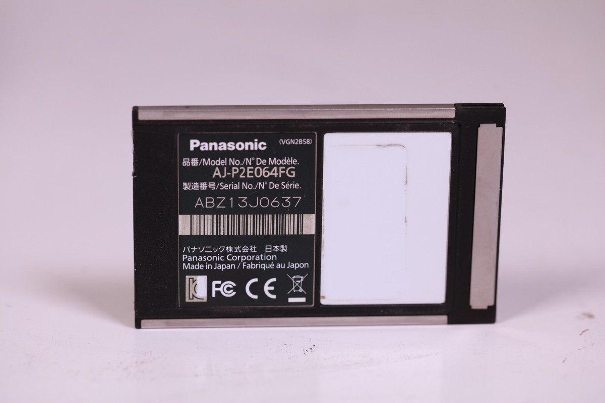 Panasonic 64GB F-Series P2 Card AJ-P2E064FG | eBay
