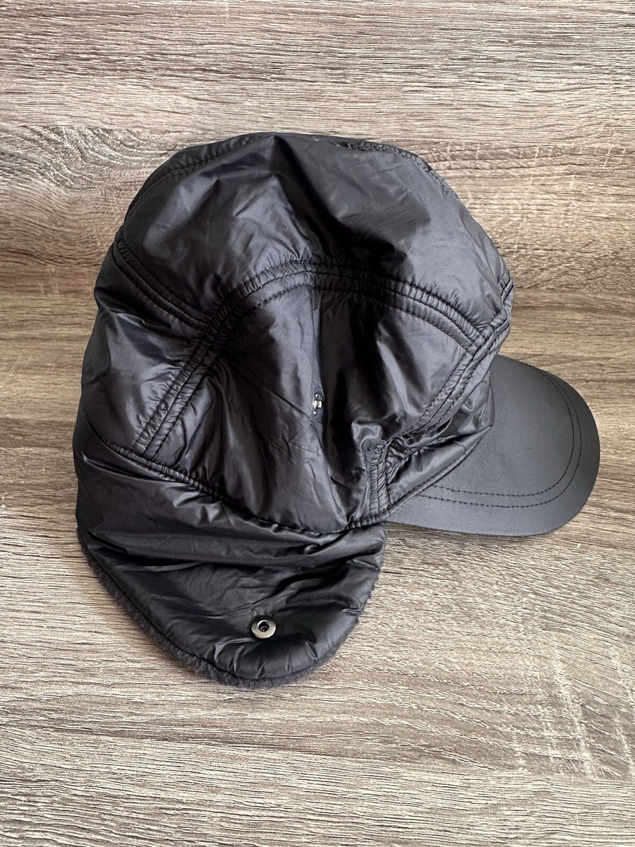 All in Motion Flapper Hat Ear Flap Black Sherpa Baseball Cap