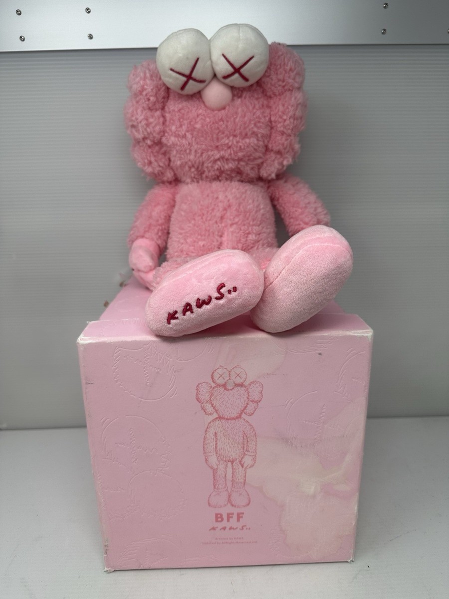 KAWS BFF Plush (Edition of 3000) Pink Sesame Street Used With Box