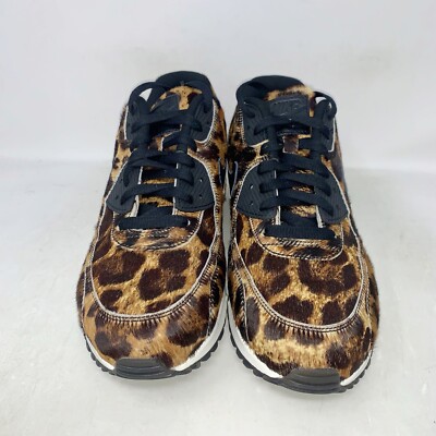 Nike Air Max 90 Cheetah Leopard Animal Fur Sneakers, Size 10.5
