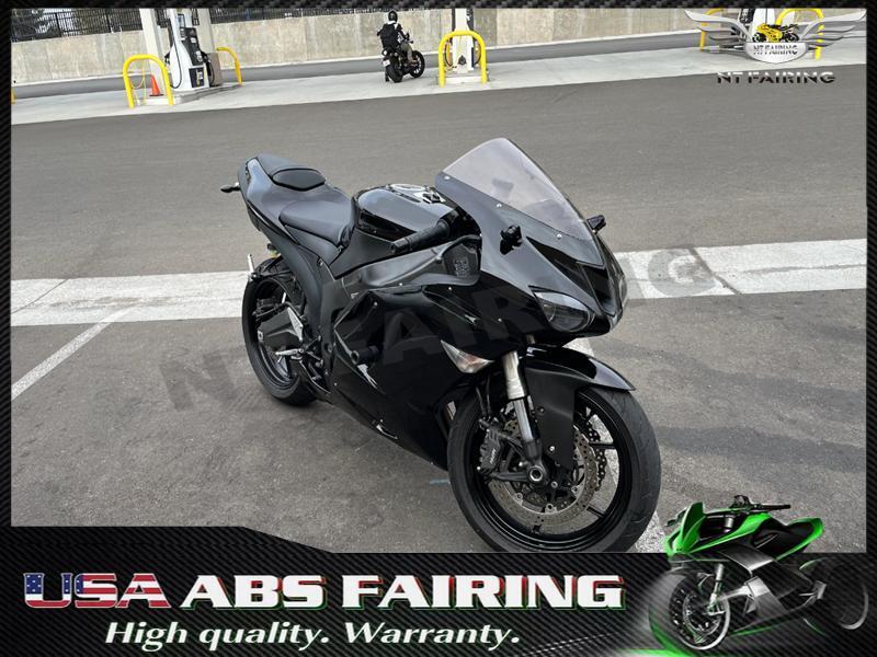 2007-2008 Kawasaki ZX6R 636 Silver ABS Injection Plastic Fairing