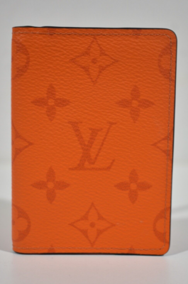 Louis Vuitton Taiga Taigarama Orange Monogram Logo Pocket