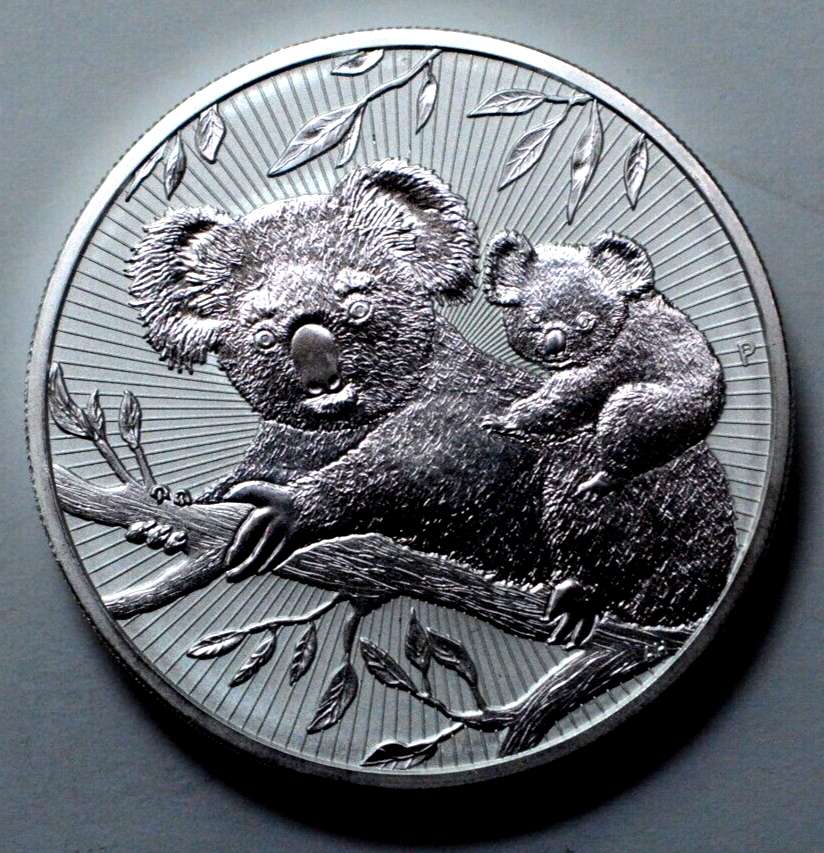 2018 2 oz 9999 Silver Round Australian Koala Mother & Baby $2
