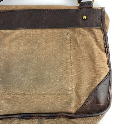 VTG Rugby Polo Ralph Lauren Canvas Leather Shoulder Messenger Bag