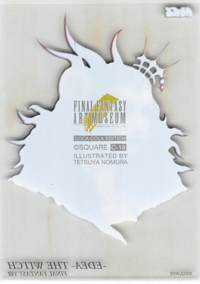 Final Fantasy Art Museum Trading Card Coca-Cola C-18 Sorceress