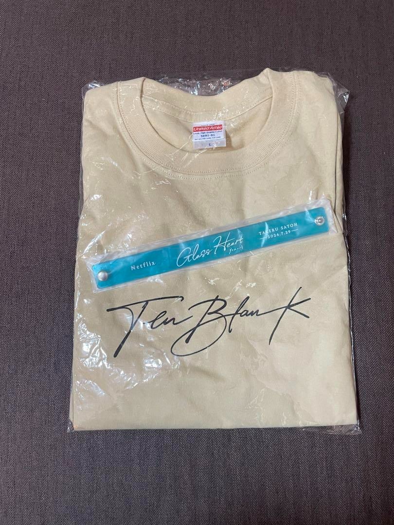 TENBLANK Glass Heart T-shirt L Size Wristband Set Japan Rare | eBay
