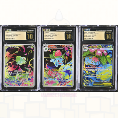 CGC 10 Pristine Bulbasaur Ivysaur Mega Venusaur AR SR Set Mega