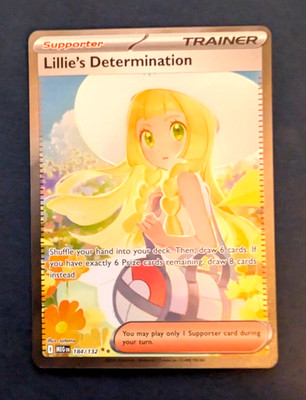 Lillie's Determination SIR 184/132 Pokemon Mega Evolutions Near